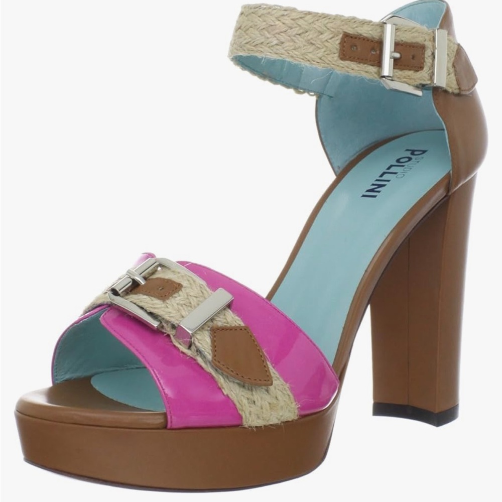 Studio Pollini Platform Heel Women's Gruppo Rope I Platform Sandal Pink …
